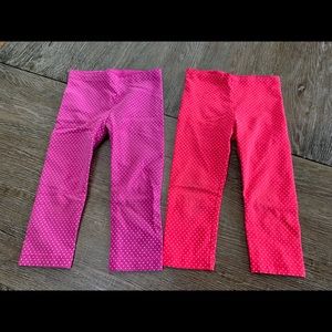 Twoferr  - 2 pair Girls Size 5 Capri Tea Leggings
